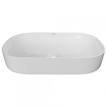 Раковина накладная на столешницу WAVE Slim 600*400*145 ш*г*в без перелива,белый,прямоуг