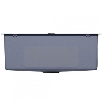 Мойка настол.монтаж 65х45 (3,0) вып 3 1/2  MIXLINE PRO 22см с сифоном (черный графит НАНО декор)