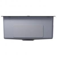 Мойка настол.монтаж 53х43 (3,0) вып 3 1/2  MIXLINE PRO 22см с сифоном (черный графит НАНО декор)