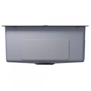 Мойка настол.монтаж 53х43 (3,0) вып 3 1/2  MIXLINE PRO 22см с сифоном (черный графит НАНО декор)