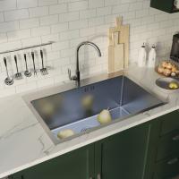 Мойка настол.монтаж 65х45 (3,0) вып 3 1/2  MIXLINE PRO 22см с сифоном (сатин НАНО декор)