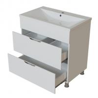 Тумба д/ванной "ЭТЬЕН-75" под раковину Нелли-75 (MIXLINE) (ПВХ)
