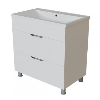 Тумба д/ванной "ЭТЬЕН-75" под раковину Нелли-75 (MIXLINE) (ПВХ)