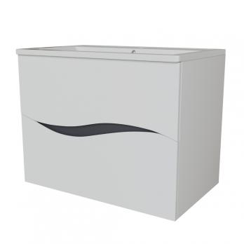 Тумба д/ванной "Лайф-70" подвесная  под раковину Марго-70 (MIXLINE) (ПВХ)