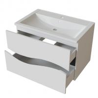 Тумба д/ванной "Лайф-80" подвесная  под раковину Марго-80 (MIXLINE) (ПВХ)
