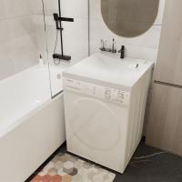 Раковина над стиральной машиной "БРУНО" 60*60 ш*г, с кронштейнами (MIXLINE)