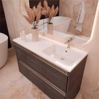 Раковина накладная"БИЛЛ-120*48" ш*г правый (выпуск, перелив, крепление, кронштейн) (MIXLINE)