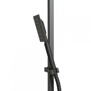 Душевая система 35к MIXLINE ML2417 излив лейка 3 позиции +лейка "Тропический душ" ЧЕРНЫЙ