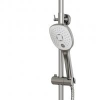 Душевая система 35к MIXLINE ML33-06"City White"излив лейка 3 поз. +лейка"Тропический душ" БЕЛЫЙ/ХРОМ