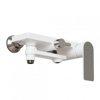 Душевая система 35к MIXLINE ML33-06"City White"излив лейка 3 поз. +лейка"Тропический душ" БЕЛЫЙ/ХРОМ