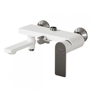 Душевая система 35к MIXLINE ML33-06"City White"излив лейка 3 поз. +лейка"Тропический душ" БЕЛЫЙ/ХРОМ