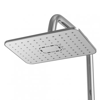 Душевая система 35к MIXLINE ML33-06"City White"излив лейка 3 поз. +лейка"Тропический душ" БЕЛЫЙ/ХРОМ