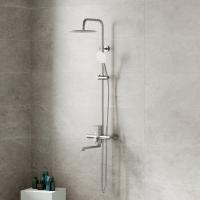 Душевая система 35к MIXLINE MLSS32-06 "Stainless" излив лейка 3 поз.+лейка"Тропический душ" НЕРЖ