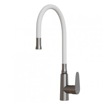 Излив для см кухня ГИБКИЙ белый (для смесителей MIXLINE MLSS36-09)