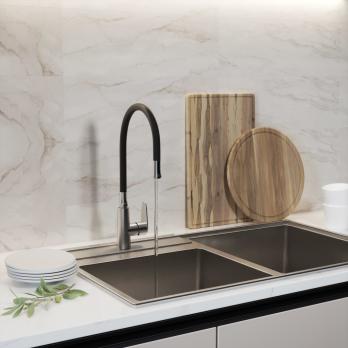 Излив для см кухня ГИБКИЙ черный (для смесителей MIXLINE MLSS36-09)