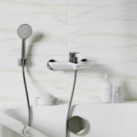 Смеситель для ванны 35k MIXLINE ML33-01 "City White" БЕЛЫЙ/ХРОМ