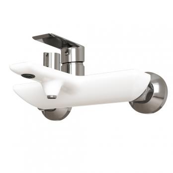 Смеситель для ванны 35k MIXLINE ML33-01 "City White" БЕЛЫЙ/ХРОМ