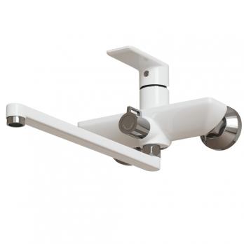 Смеситель для ванны и раковины 35k MIXLINE ML33-02 "City White" БЕЛЫЙ/ХРОМ