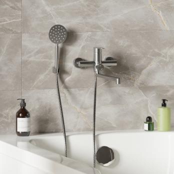 Смеситель для ванны и раковины 35k MIXLINE MLSS-02 НЕРЖ