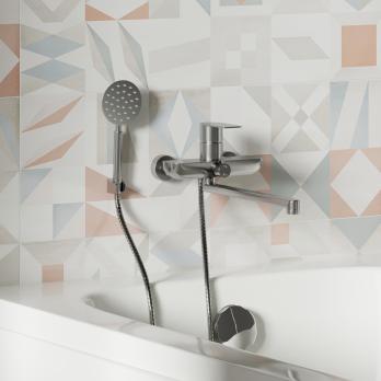 Смеситель для ванны и раковины 35k MIXLINE MLSS-021 НЕРЖ