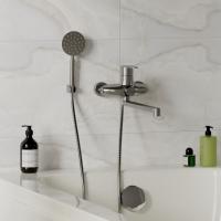 Смеситель для ванны и раковины 35k MIXLINE MLSS36-02 "Steel Kit" НЕРЖ