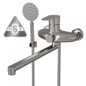 Смеситель для ванны и раковины 35k MIXLINE MLSS36-02 "Steel Kit" НЕРЖ