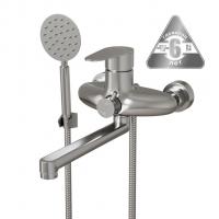 Смеситель для ванны и раковины 35k MIXLINE MLSS36-021 "Steel Kit" НЕРЖ