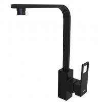 Смеситель для кухни 35k MIXLINE ML34-032 "Solo Black" высокий излив, боковая ручка ЧЕРНЫЙ