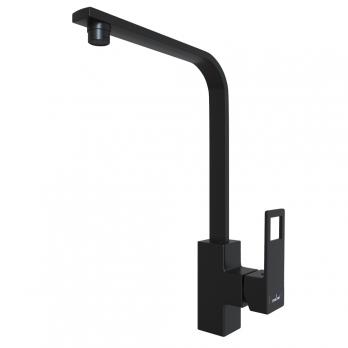 Смеситель для кухни 35k MIXLINE ML34-032 "Solo Black" высокий излив, боковая ручка ЧЕРНЫЙ