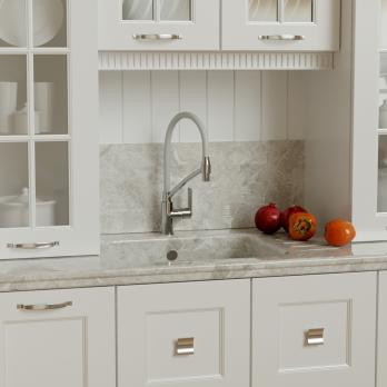 Смеситель для кухни 35к MIXLINE ML26-10 "Life" гибкий излив, б/отв, боковая ручка