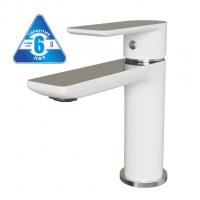 Смеситель для раковины 35k MIXLINE ML33-04 "City White" БЕЛЫЙ/ХРОМ