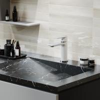 Смеситель для раковины 35k MIXLINE ML33-04 "City White" БЕЛЫЙ/ХРОМ