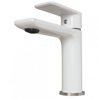 Смеситель для раковины 35k MIXLINE ML33-04 "City White" БЕЛЫЙ/ХРОМ