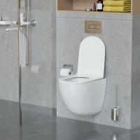 Унитаз подвесной безободковый WAVE SUNSET Tornado3.0, сид. дюропласт, м/л, быстр, БЕЛЫЙ глянец (L)