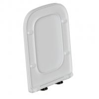 Сиденье для унитаза  WAVE SQUARE дюропласт, микролифт БЕЛЫЙ глянец