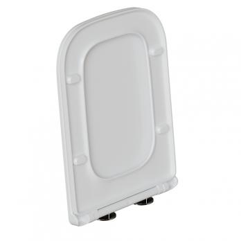 Сиденье для унитаза  WAVE SQUARE дюропласт, микролифт БЕЛЫЙ глянец