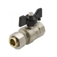 Кран шаровой 1/2'' вн/накидная гайка бабочка LD PRIDE