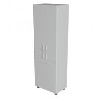 Пенал "СПУТНИК-60" белый с корзиной (600*1900*335)  (ПВХ)