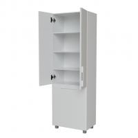 Пенал "СПУТНИК-60" белый с корзиной (600*1900*335)  (ПВХ)