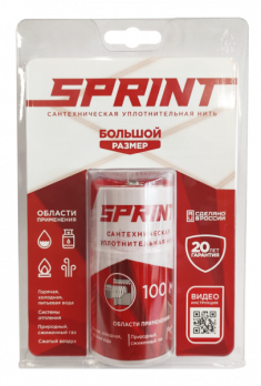 Нить для герметизации резьбы "Sprint" 100м бокс, блистер