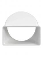 Соединитель 60х120/D125  эксц плоский/круглым 612СП12,5КП ERA