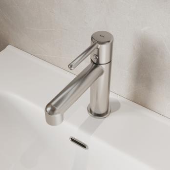 Смеситель для раковины 26к IDDIS AIGBC00i01 "Aiger" литой, п/шпильку ХРОМ матовый