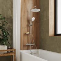 Душевая система термостат Milardo ILSSBTHM06 "Ideal Spa" лейка "Тропический душ" ХРОМ