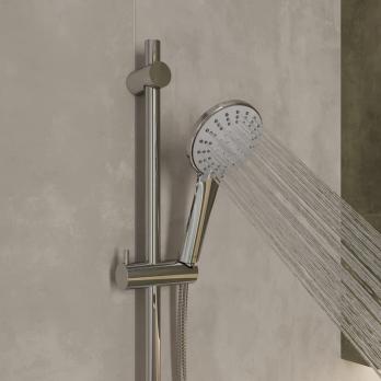 Лейка для душа Milardo ILS5FCRM18 "Ideal Spa" D111мм, 5 режимов, ХРОМ, коробка