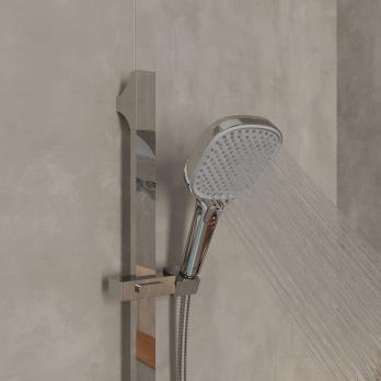 Лейка для душа Milardo ILS3FC0M18 "Ideal Spa" квадрат 120*120, 3 режима, ХРОМ, коробка