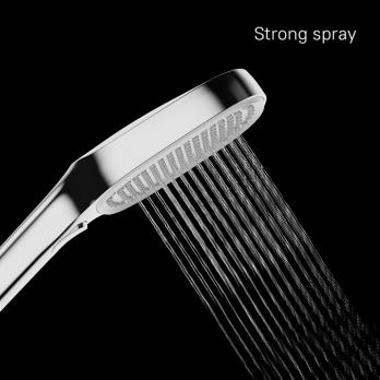 Лейка для душа Milardo ILS3FC0M18 "Ideal Spa" квадрат 120*120, 3 режима, ХРОМ, коробка