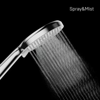 Лейка для душа Milardo ILS3FCRM18 "Ideal Spa" D130мм, 3 режима, ХРОМ, коробка