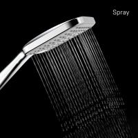 Лейка для душа Milardo ILS3FCSM18 "Ideal Spa" квадрат, 3 режима, ХРОМ, коробка