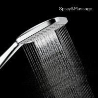 Лейка для душа Milardo ILS3FCSM18 "Ideal Spa" квадрат, 3 режима, ХРОМ, коробка