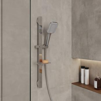 Лейка для душа Milardo ILS3FCSM18 "Ideal Spa" квадрат, 3 режима, ХРОМ, коробка